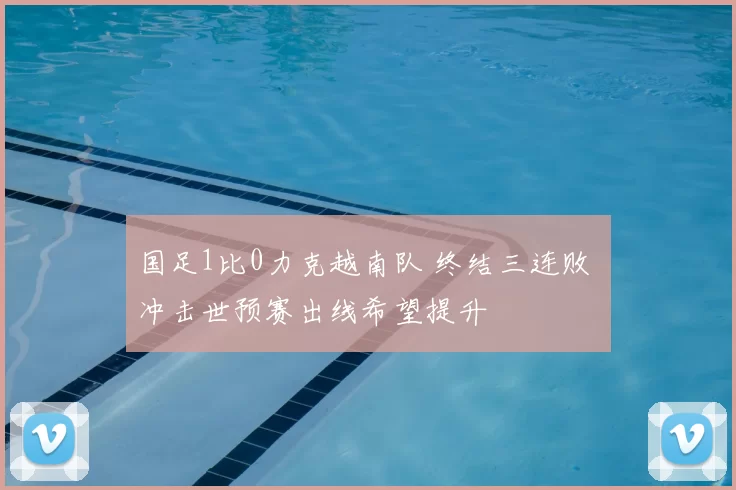 国足1比0力克越南队 终结三连败 冲击世预赛出线希望提升